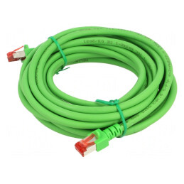 Patch Cord S/FTP Cat6 Verde 5m LSZH