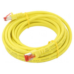 Patch cord S/FTP Cat6 Cu LSZH galben 5m | Electronic-mag.ro | Componente Electronice