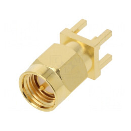 Mufă SMA tată drept 50Ω PTFE aurit pentru cablu | Electronic-mag.ro | Componente Electronice