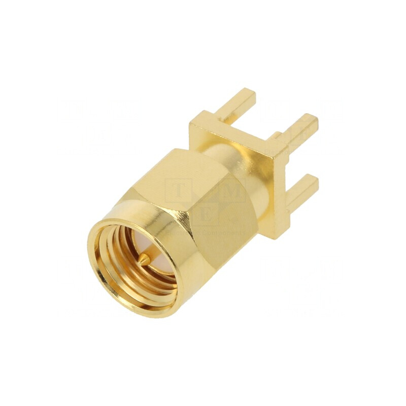 Mufă SMA tată drept 50Ω PTFE aurit pentru cablu | Electronic-mag.ro | Componente Electronice