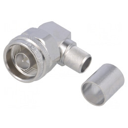 Mufă N tată unghi drept 50Ω compatibilă B7810A/B9913/B9914/LMR400 | Electronic-mag.ro | Componente Electronice