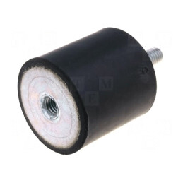 Atenuator de Vibrații M12 Ø75mm Guma 55mm 4510N | Electronic-mag.ro | Componente Electronice