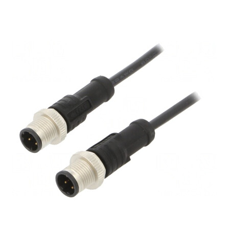 Cablu pentru senzori automatizări M12 1m | Electronic-mag.ro | Componente Electronice