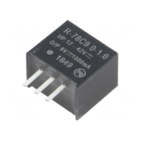 Convertor DC/DC 9W 12-42V la 9V 1A SIP3 PCB | Electronic-mag.ro | Componente Electronice