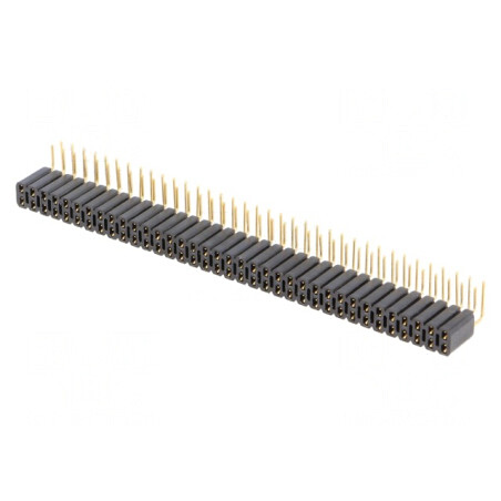 Soclu pini mamă 2x36 90° 2.54mm THT | Electronic-mag.ro | Componente Electronice