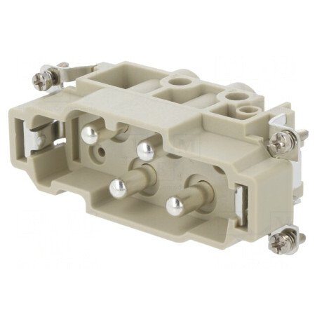 Conector HDC Inserturi Contact Tată DK PIN 6 2PE 4PE | Electronic-mag.ro | Componente Electronice