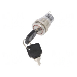 Întrerupător cu Cheie 2 Pini SPDT Ø19mm | Electronic-mag.ro | Componente Electronice