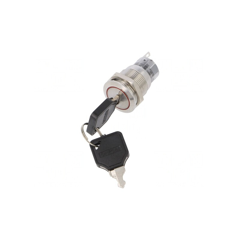 Întrerupător cu Cheie 2 Pini SPDT Ø19mm | Electronic-mag.ro | Componente Electronice