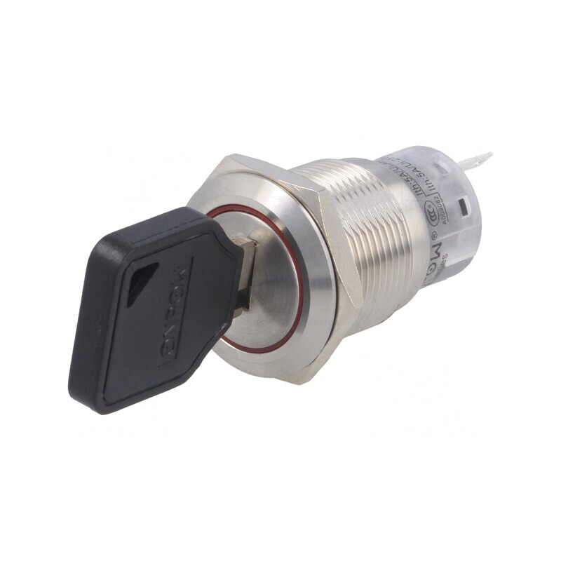 Întrerupător cu Cheie SPDT Ø19mm | Electronic-mag.ro | Componente Electronice