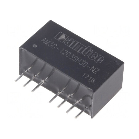 Convertor DC/DC 3W 9-18V la 3.3V 758mA SIP8 | Electronic-mag.ro | Componente Electronice