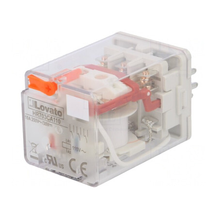Releu Electromagnetic 3PDT 110VAC 10A | Electronic-mag.ro | Componente Electronice