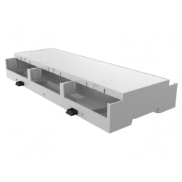 Carcasă pentru șină DIN gri 90x212.5x32 mm | Electronic-mag.ro | Componente Electronice