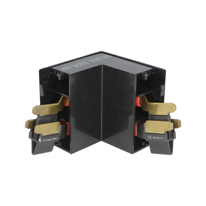 Conector în unghi exterior negru | Electronic-mag.ro | Componente Electronice