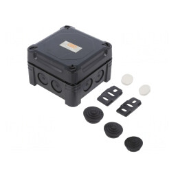 Cutie de Conexiuni Policarbonat 95x95x60mm | Electronic-mag.ro | Componente Electronice