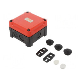 Cutie de conexiuni policarbonat 95x95x60mm | Electronic-mag.ro | Componente Electronice