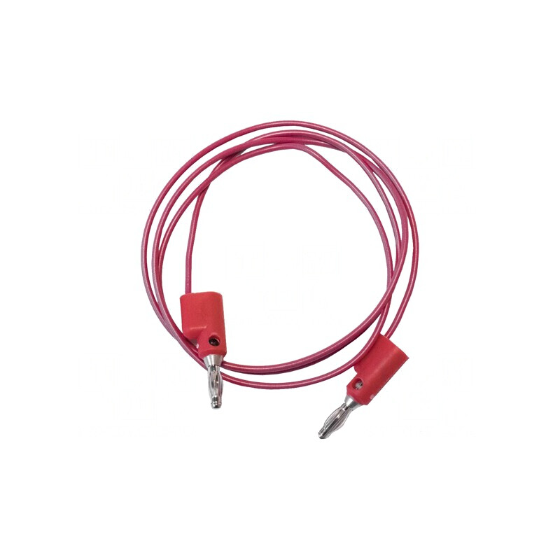 Cablu de măsurare 5A mufă banană 4 mm roșu | Electronic-mag.ro | Componente Electronice