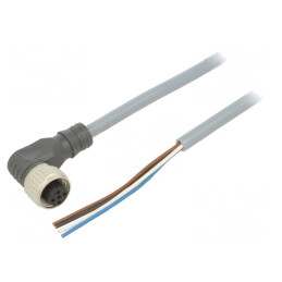 Cablu de conectare M12 2m 250VAC 4A 4 pini | Electronic-mag.ro | Componente Electronice