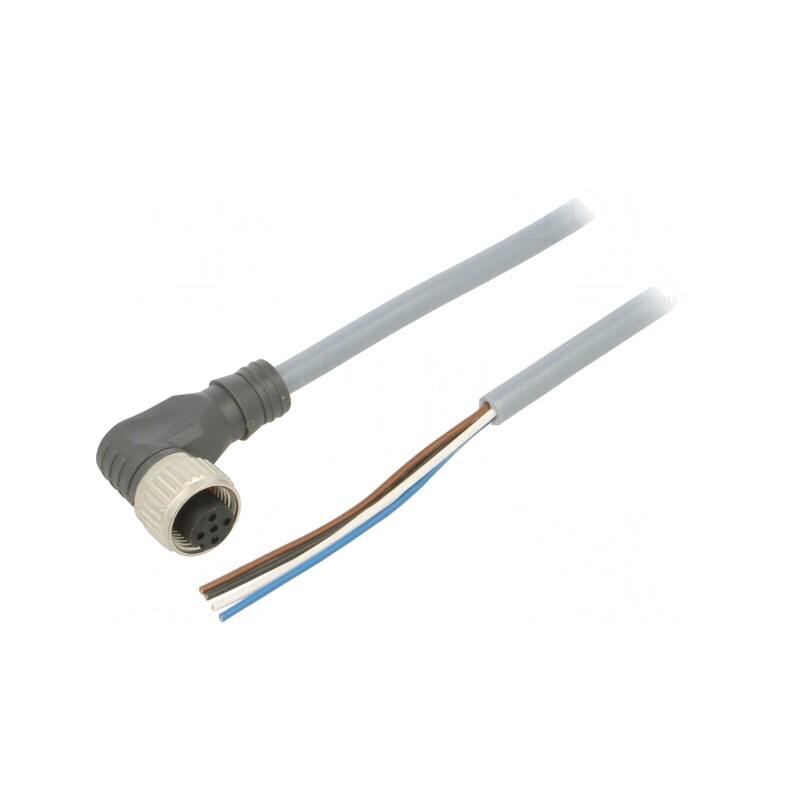 Cablu de conectare M12 2m 250VAC 4A 4 pini | Electronic-mag.ro | Componente Electronice