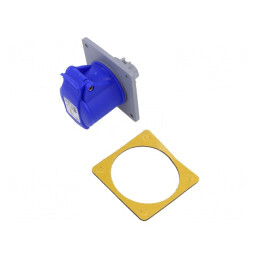 Conector Alimentare AC Trifazat Soclu Mamă IP44 32A | Electronic-mag.ro | Componente Electronice