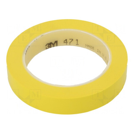 Bandă de marcare galbenă 33m x 19mm | Electronic-mag.ro | Componente Electronice