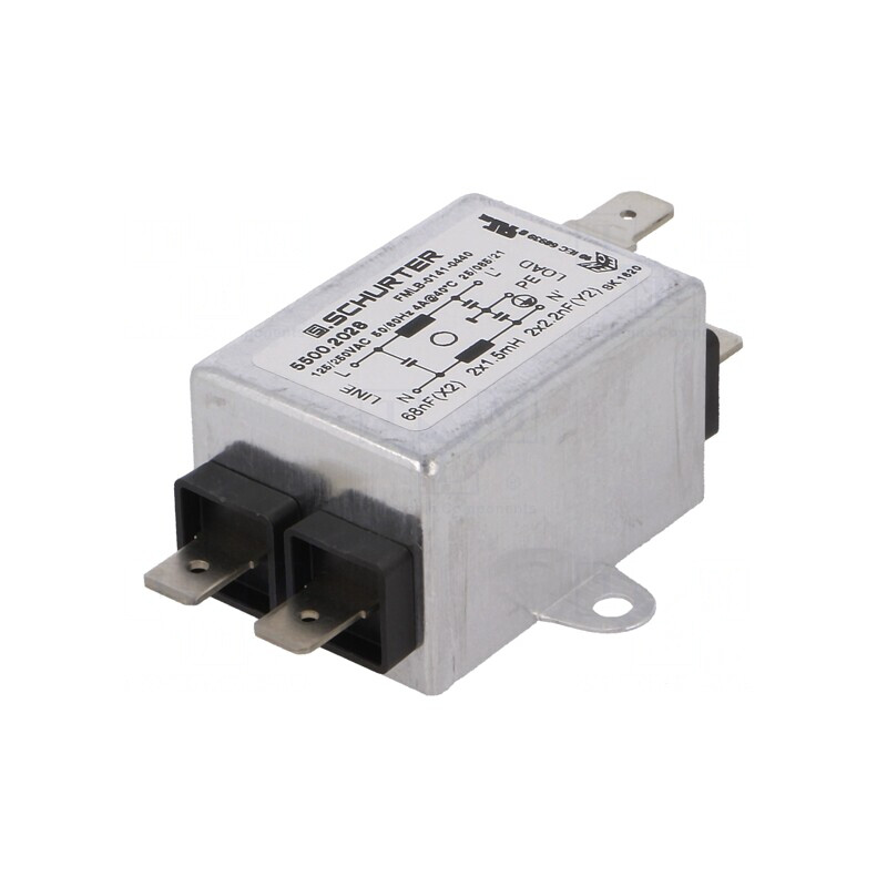 Filtru Anti-Interferențe 250VAC 68nF 2,2nF 1,5mH THT | Electronic-mag.ro | Componente Electronice