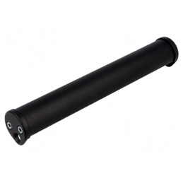 Manetă Aluminiu Neagră 34.5mm x 206mm Ovală | Electronic-mag.ro | Componente Electronice