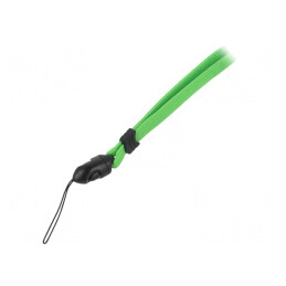 Curea verde pentru gât 10mm x 450mm