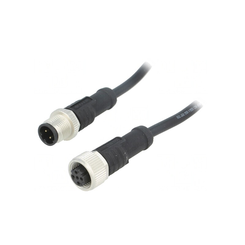 Cablu Senzori Automatizări 4PIN M12-M12 1m | Electronic-mag.ro | Componente Electronice