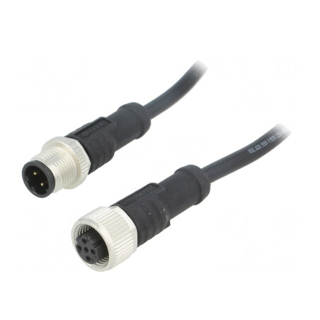 Cablu Senzori Automatizări 4PIN M12-M12 1m | Electronic-mag.ro | Componente Electronice