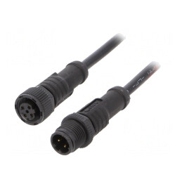 Cablu Senzori Automatizări 1m M12-M12 4 PIN | Electronic-mag.ro | Componente Electronice