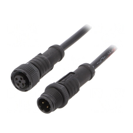 Cablu Senzori Automatizări 1m M12-M12 4 PIN | Electronic-mag.ro | Componente Electronice