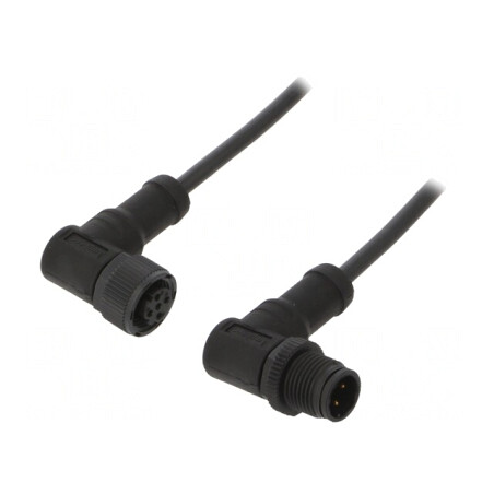 Cablu Senzori Automatizări 4 PIN M12-M12 1m | Electronic-mag.ro | Componente Electronice