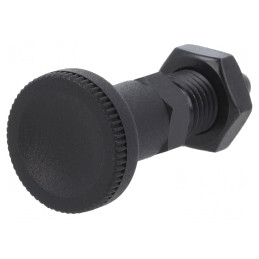 Bolţ de fixare M12 finisaj negru 6mm Pas 1,5 | Electronic-mag.ro | Componente Electronice