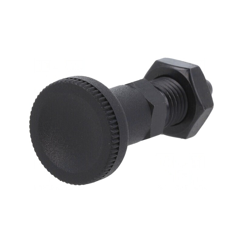 Bolţ de fixare M12 finisaj negru 6mm Pas 1,5 | Electronic-mag.ro | Componente Electronice