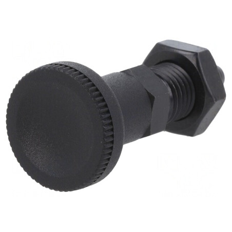 Bolţ de fixare M12 finisaj negru 6mm Pas 1,5 | Electronic-mag.ro | Componente Electronice