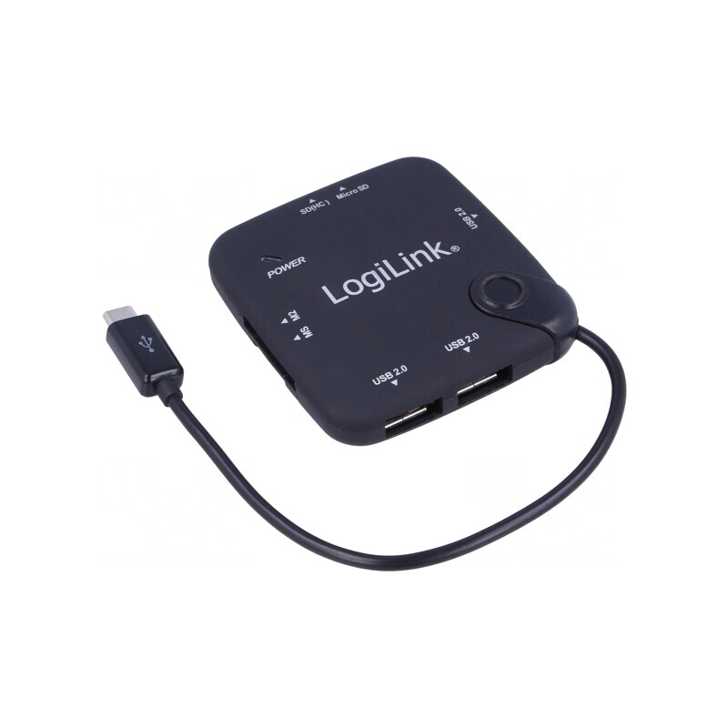Hub USB 2.0 cu 3 Porturi și Micro USB OTG | Electronic-mag.ro | Componente Electronice