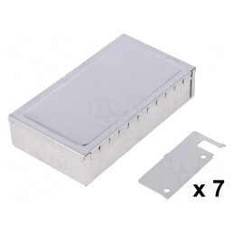 Carcasă de Oțel cu Compartiment 68x122x28mm | Electronic-mag.ro | Componente Electronice