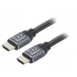 Cablu HDMI 2.0 Textil 5m Negru | Electronic-mag.ro | Componente Electronice