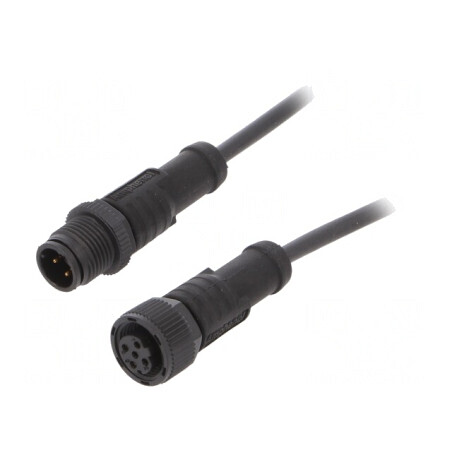 Cablu senzori automatizări M12-M12 1m | Electronic-mag.ro | Componente Electronice