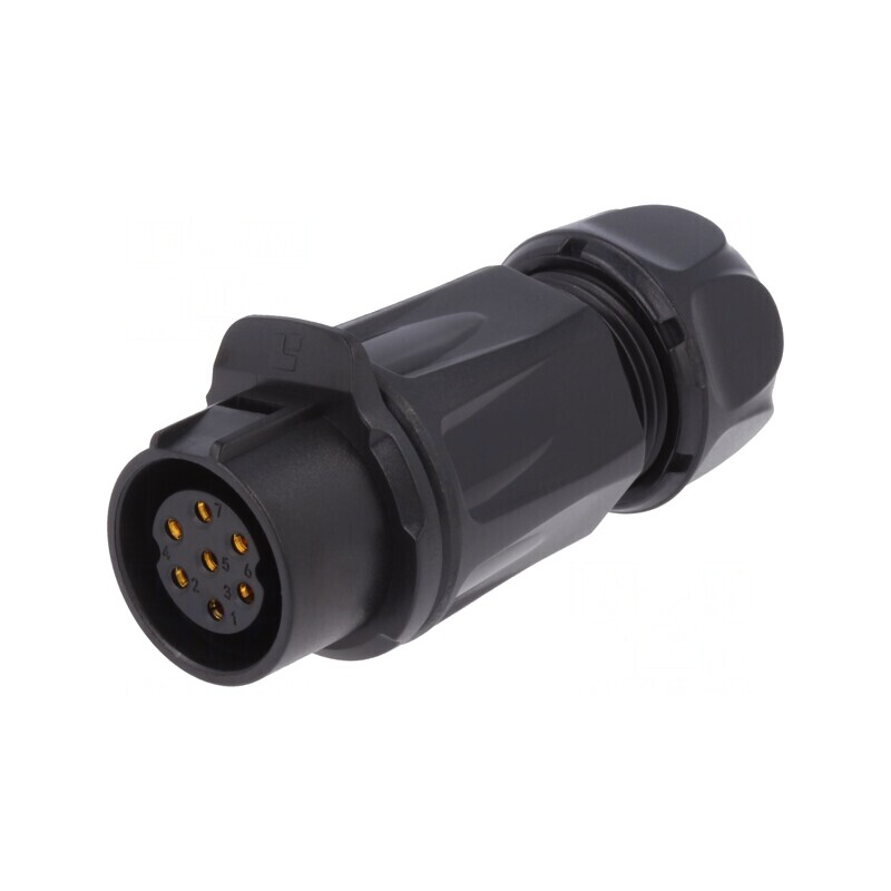 Conector Circular Mufă 20mm 7 Pin Aurit 12A | Electronic-mag.ro | Componente Electronice