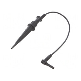 Clips de măsurare cu cârlig 1kVDC silicon negru | Electronic-mag.ro | Componente Electronice