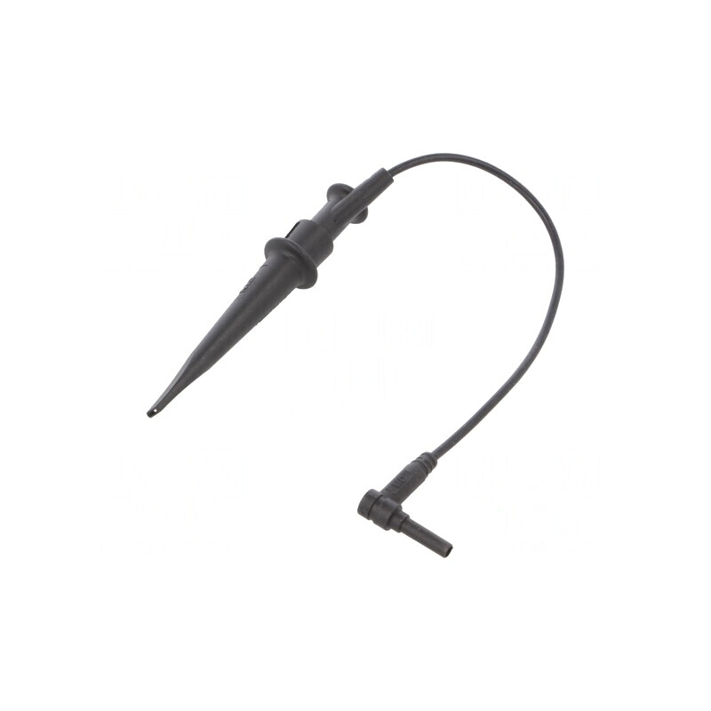 Clips de măsurare cu cârlig 1kVDC silicon negru | Electronic-mag.ro | Componente Electronice