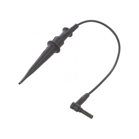 Clips de măsurare cu cârlig 1kVDC silicon negru | Electronic-mag.ro | Componente Electronice