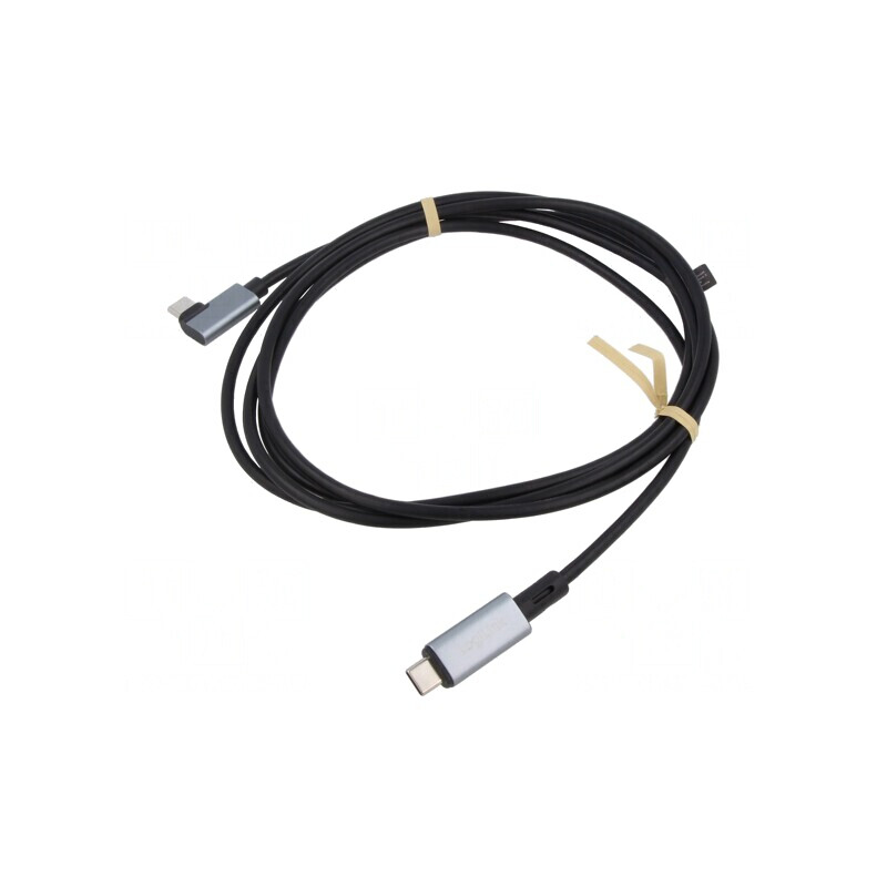 Cablu USB 2.0 USB C mufă,USB C mufă în unghi 2m negru 100W | Electronic-mag.ro | Componente Electronice Cablu USB 2.0 USB C mufă,USB C mufă în unghi 2m negru 100W | Electronic-mag.ro | Componente Electronice