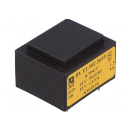 Transformator Încapsulat 1VA 24VAC 12V 83mA PCB | Electronic-mag.ro | Componente Electronice
