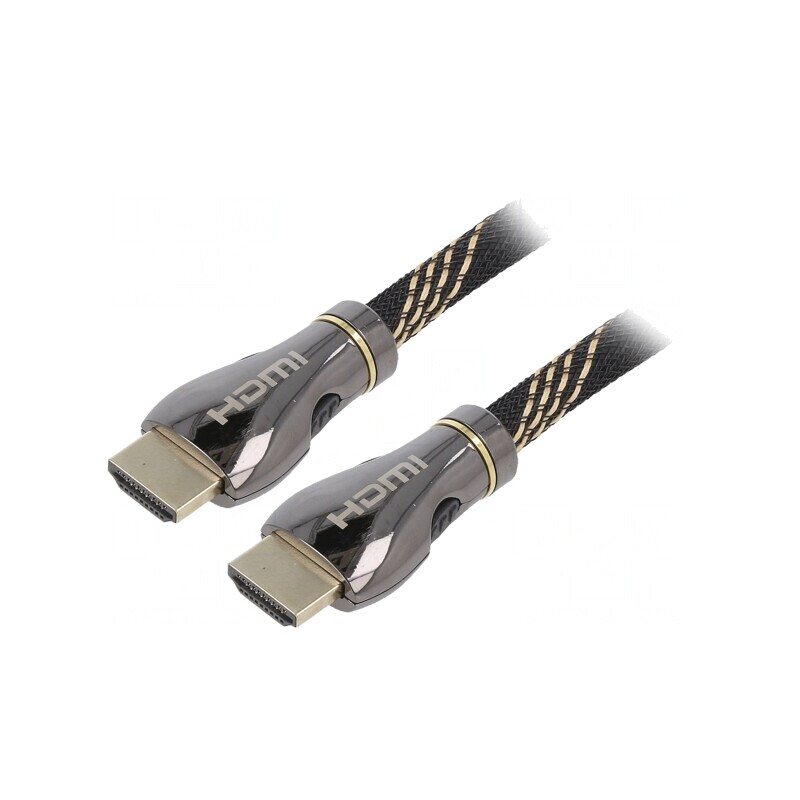 Cablu HDMI 2.1 Negru 3m Textilă | Electronic-mag.ro | Componente Electronice