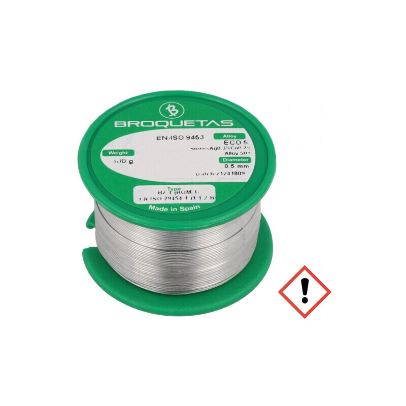 Sârmă de lipit fără plumb 0,5mm 0,1kg bobină | Electronic-mag.ro | Componente Electronice