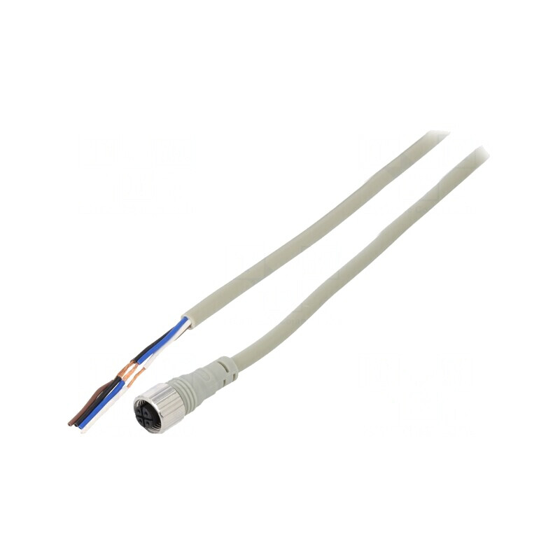 Cablu de conectare M12 4 PIN 3m Negru | Electronic-mag.ro | Componente Electronice