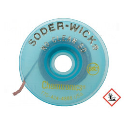 Bandă de dezlipit fără halogenuri cu colofoniu No Clean ROL0 | Electronic-mag.ro | Componente Electronice