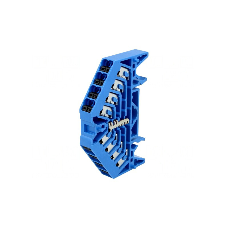 Șină de Îmbinare 1,5mm2 16 Borne Albastră 17,5A | Electronic-mag.ro | Componente Electronice